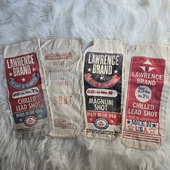 Vintage Canvas Lead Shot Bags - Lawrence Brand - Picture 2 of 4